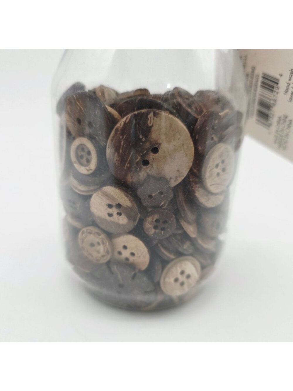 Assorted Coconut Wood Buttons For Crafting Sewing Or DIY Projects - Picture 7 of 8
